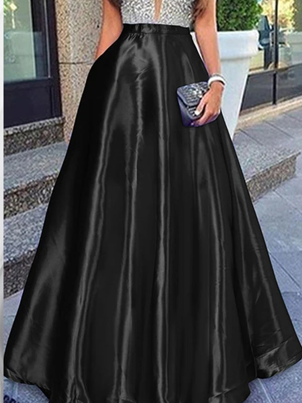 Luvik | Elegantti Juhlanaisten Maxi Hameet