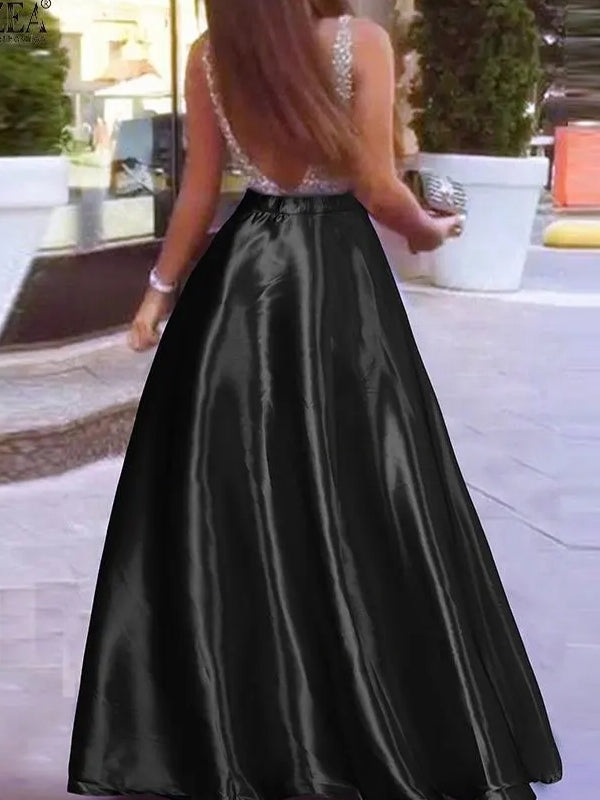 Luvik | Elegantti Juhlanaisten Maxi Hameet