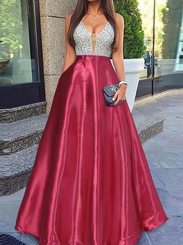 Luvik | Elegantti Juhlanaisten Maxi Hameet