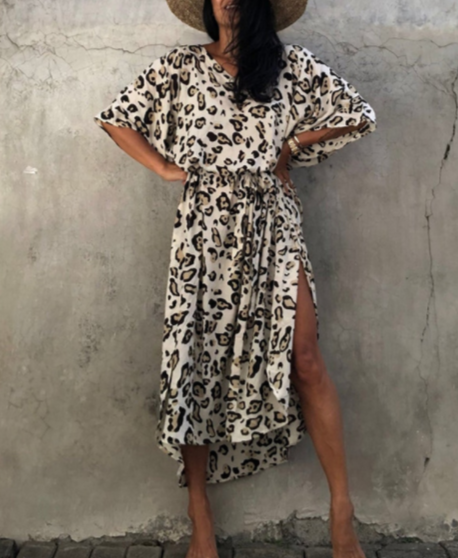 Luvik | Printed Cotton for Women Long Skirt with Matching Beach Cover-up