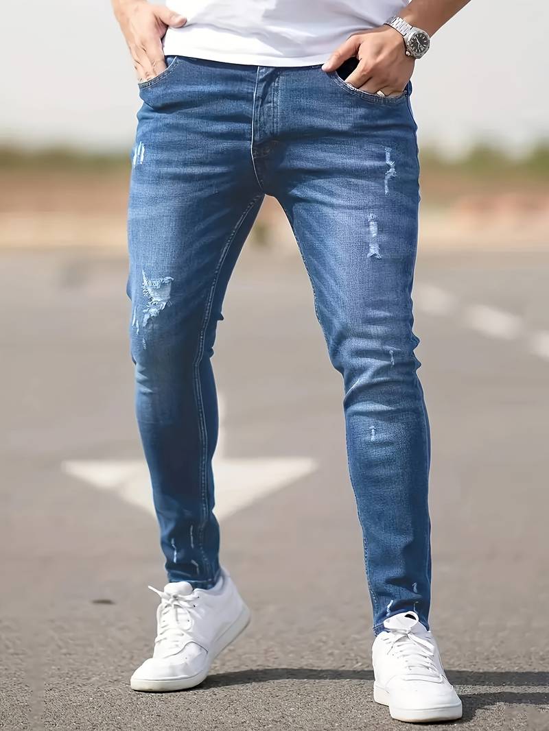 Luvik | Slim Fit Stretch Farkut Miehille
