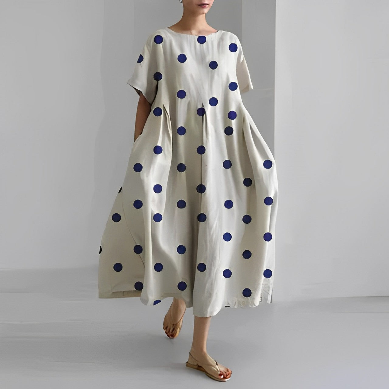 Luvik | Amelia Mekko Boho Kukka-kuosi Yksinkertaiseen Eleganssiin