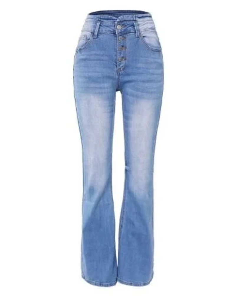 Luvik | Naisten Korkea Vyötärö Farkut Bootcut
