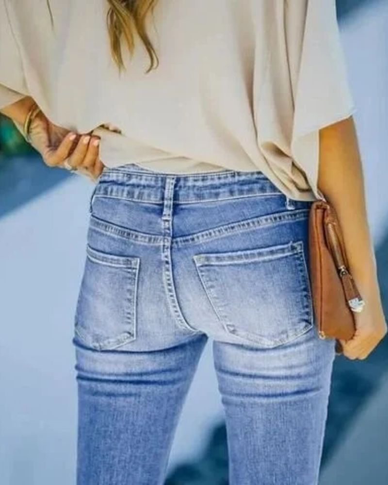 Luvik | Naisten Korkea Vyötärö Farkut Bootcut