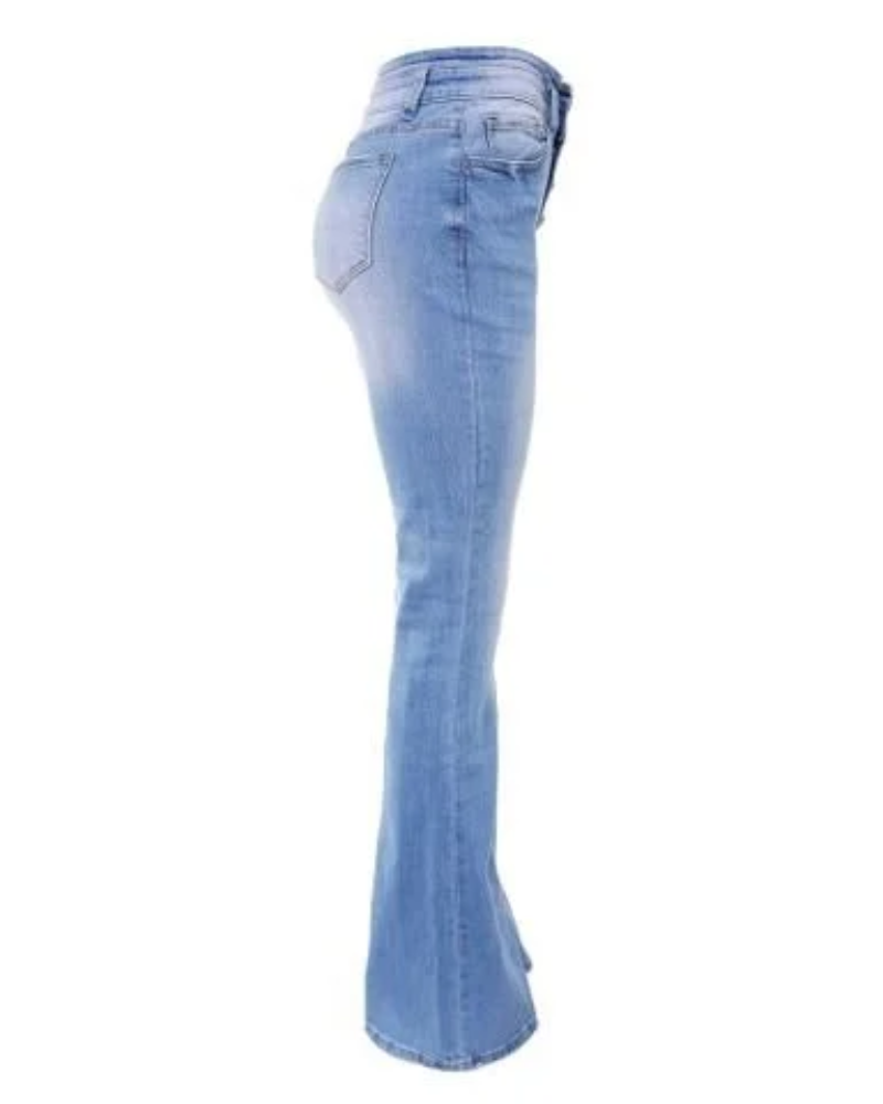 Luvik | Naisten Korkea Vyötärö Farkut Bootcut