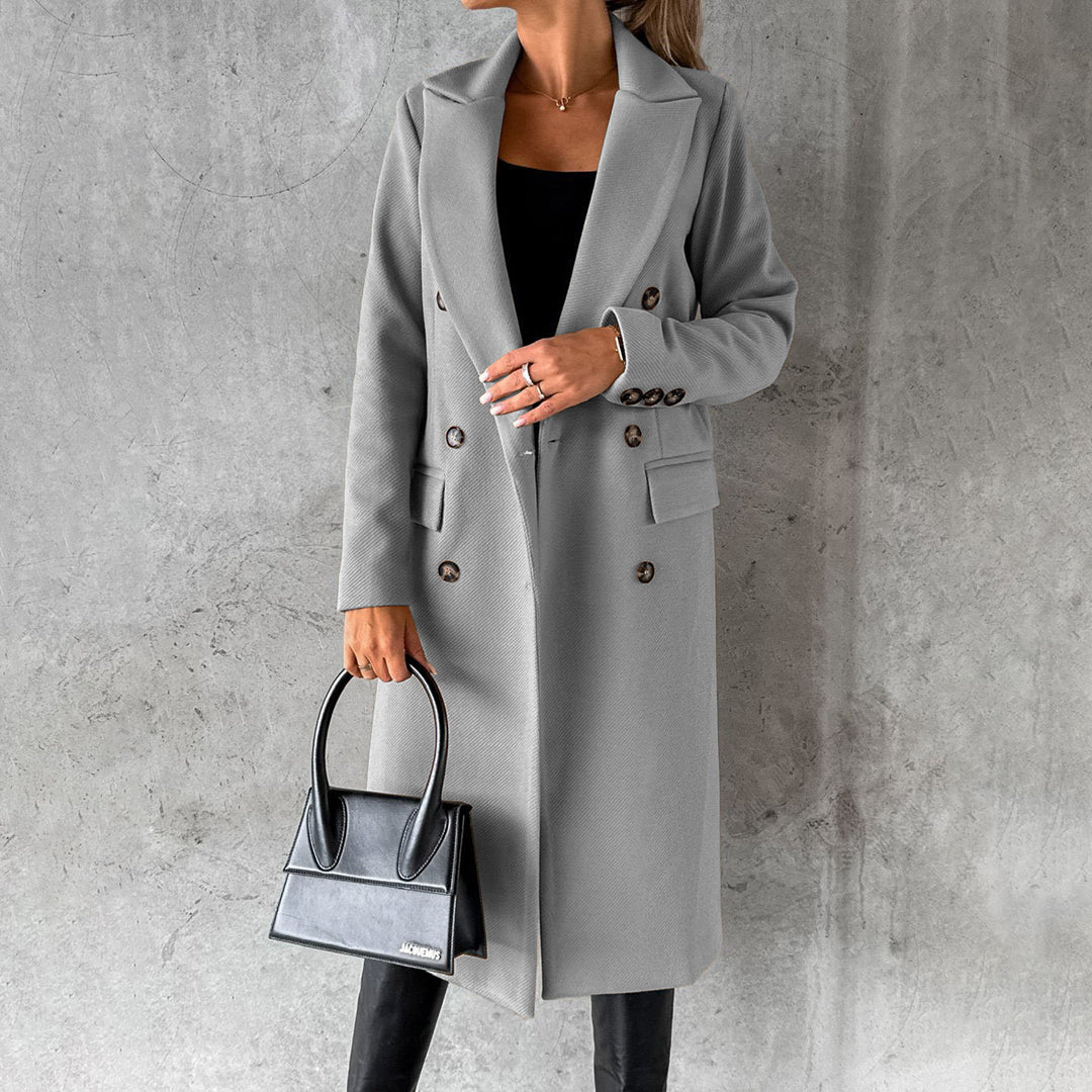 Luvik | Naisten Musta Trenchcoat Pitkä Takki