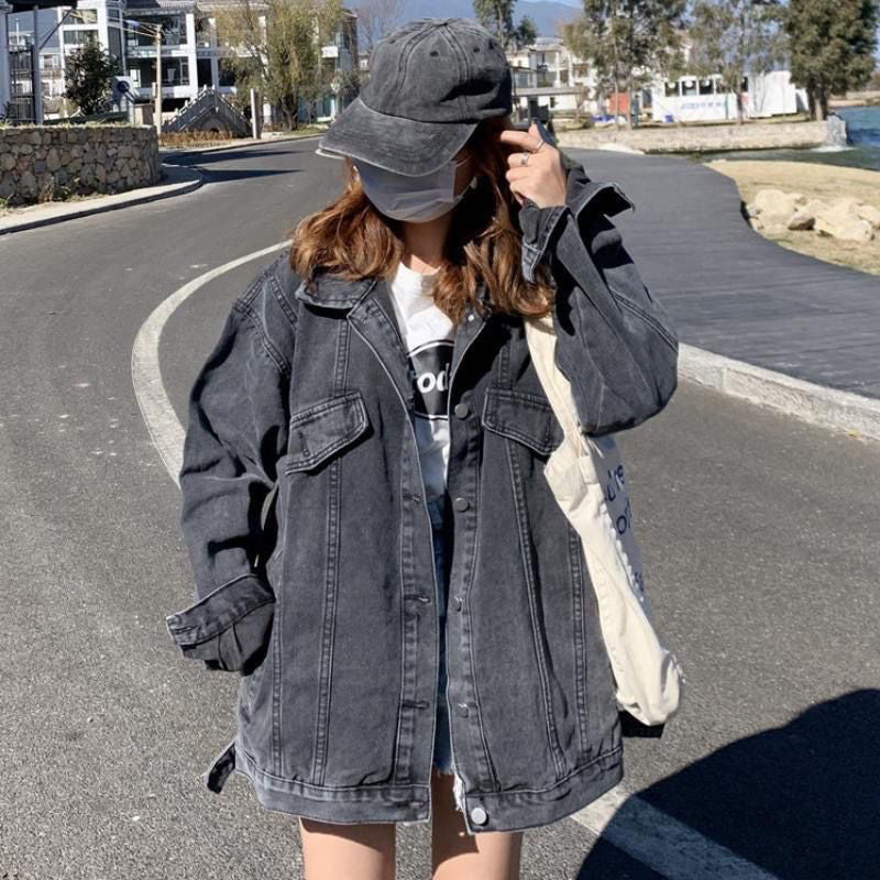 Luvik | Loose Korean Style Denim Jacket Casual Jacket