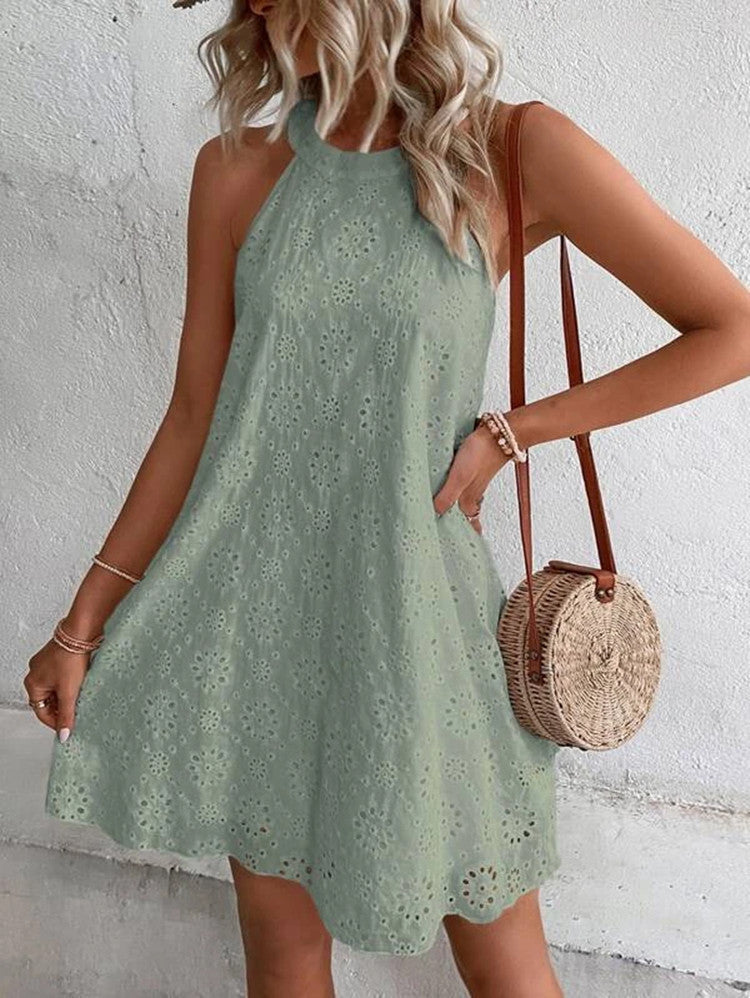 Luvik | Eyelet Halter Mini Mekko