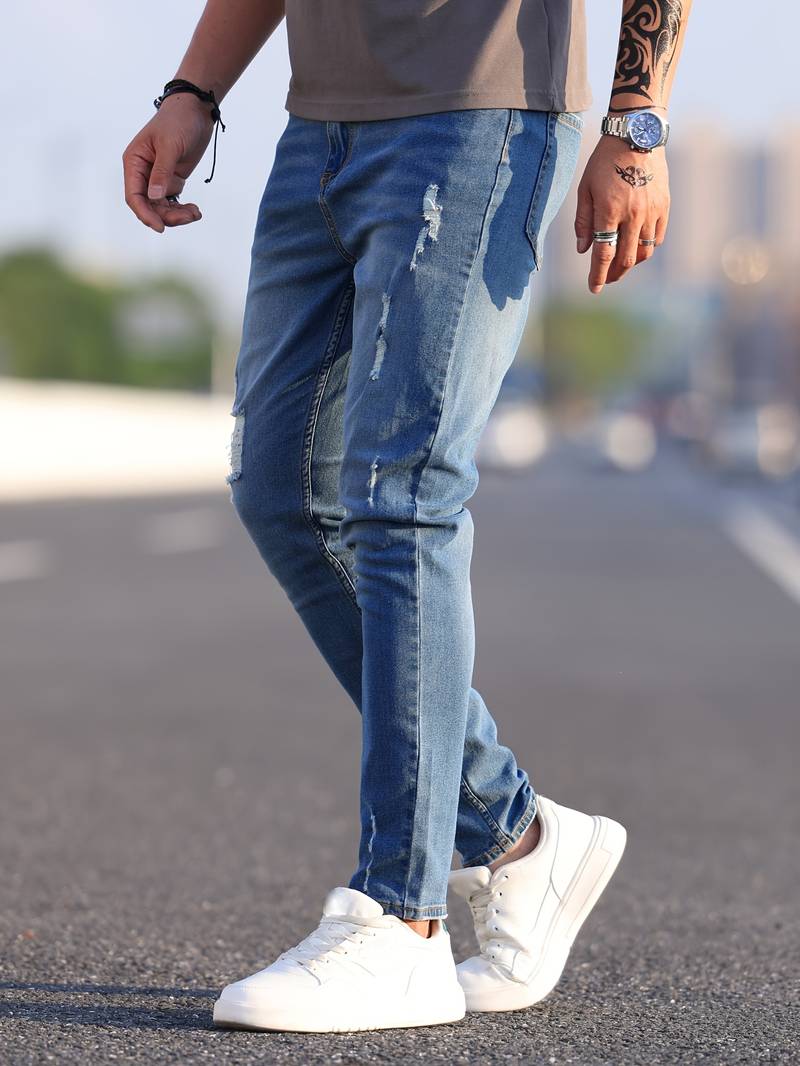 Luvik | Slim Fit Stretch Farkut Miehille