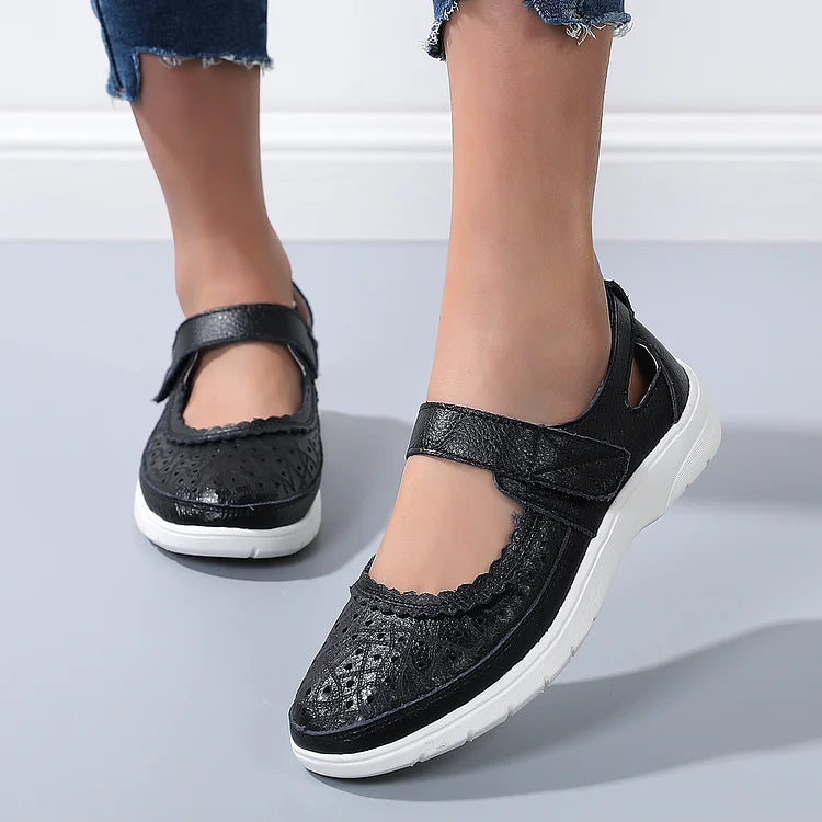 Luvik | Orthopedic comfort shoes made of white leather for women