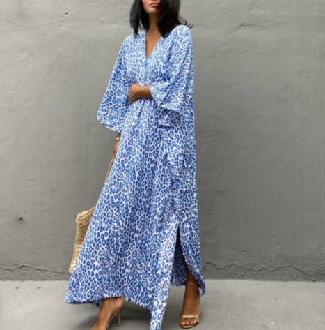Luvik | Printed Cotton for Women Long Skirt with Matching Beach Cover-up