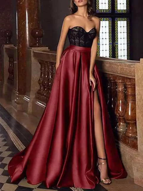 Luvik | Elegantti Juhlanaisten Maxi Hameet