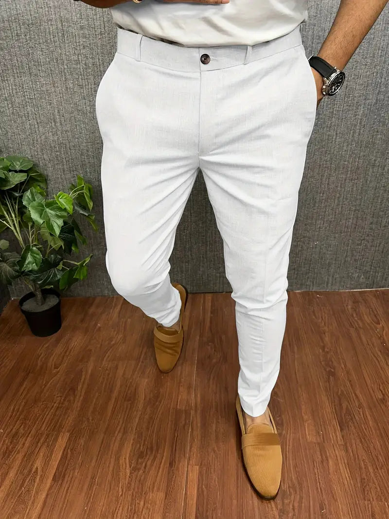 Luvik | Miesten Chino Housut Beige Kangashousut