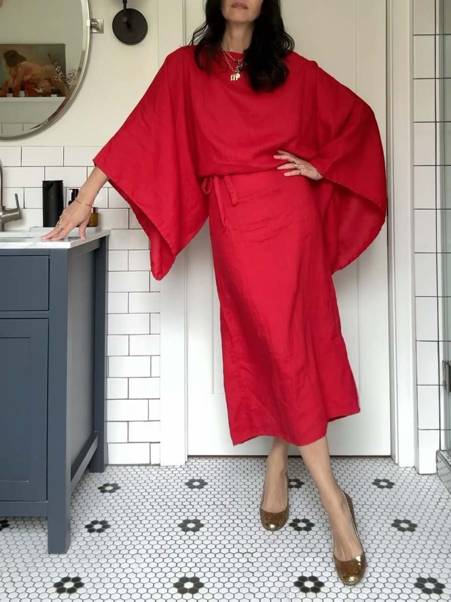 Luvik | Vaativat Draped Musta Mekko Naisille