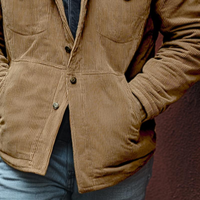 Luvik | Weinlese Cord Jacket Tyylikkäisiin Vapaa-ajan Asuihin