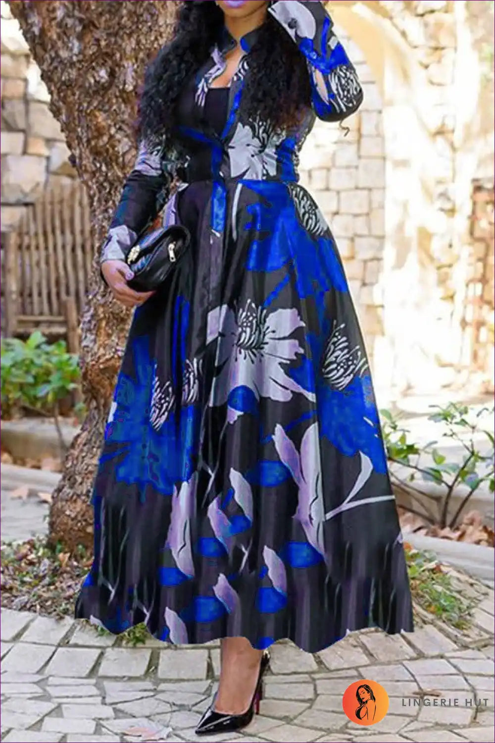 Luvik | Floral Whisper Chiffon Maxi Dress - Vaivaton eleganssi