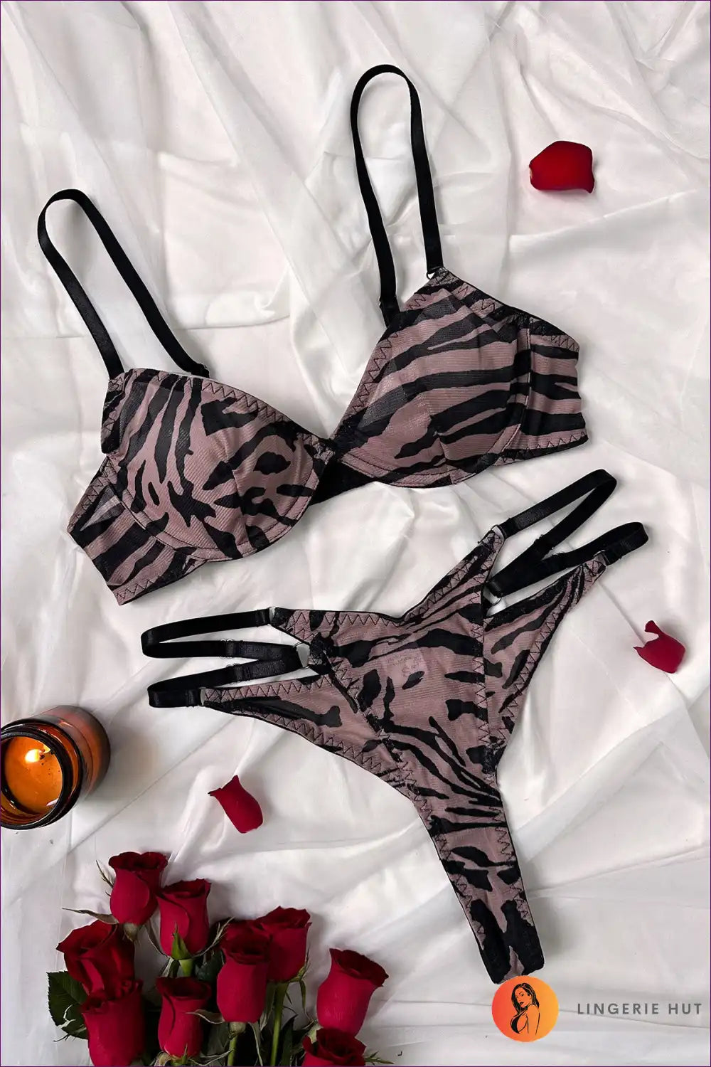 Luvik | Zebra Glam Lingerie Set - Hurja ja Flirty