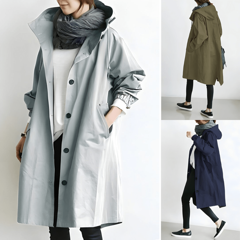 Luvik | Pidempi tyylikäs trenchcoat