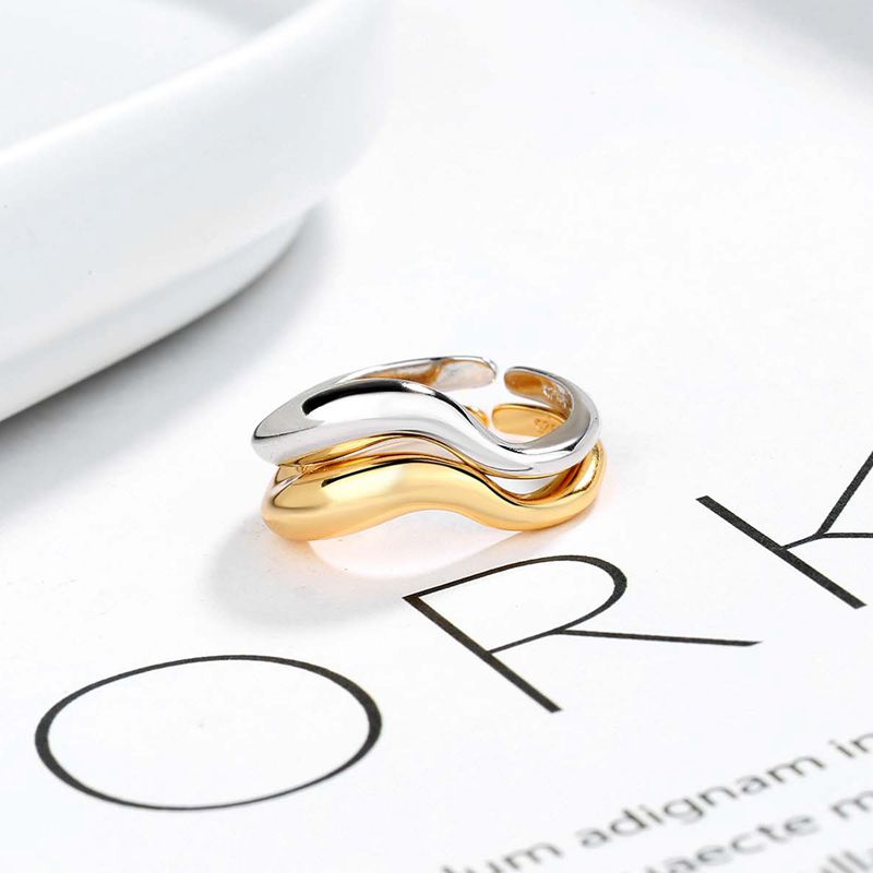 Luvik | Korean style 925 sterling silver double ring