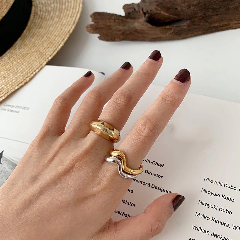 Luvik | Korean style 925 sterling silver double ring