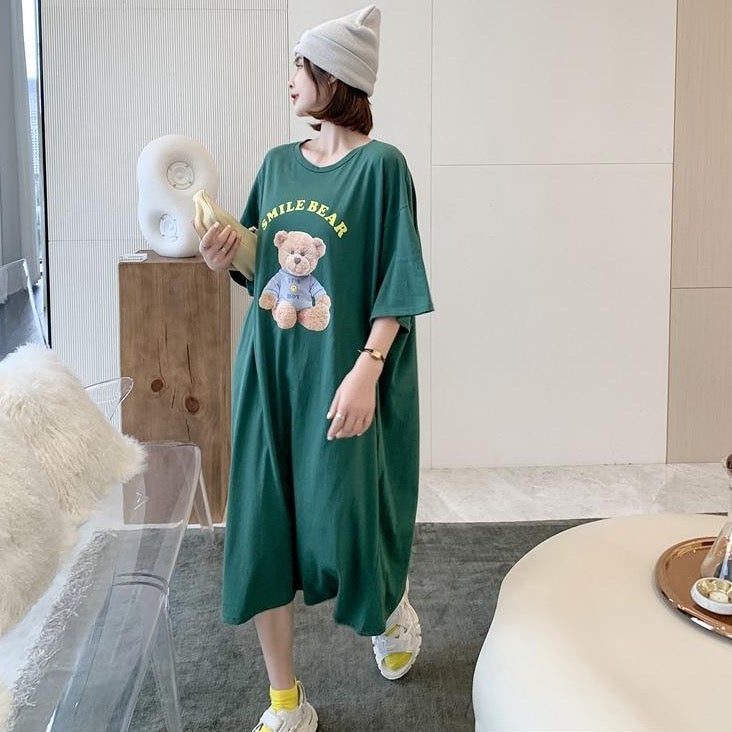 Luvik | Smile Bear T-paita Mekko karhun printillä