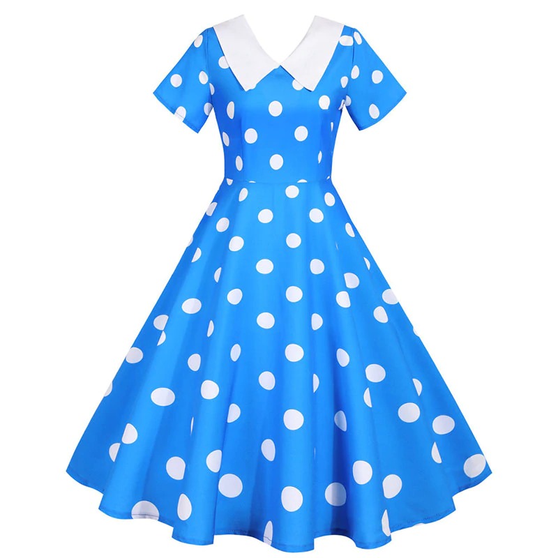 Luvik | Rockabilly Pin Up - Mekko - Sininen