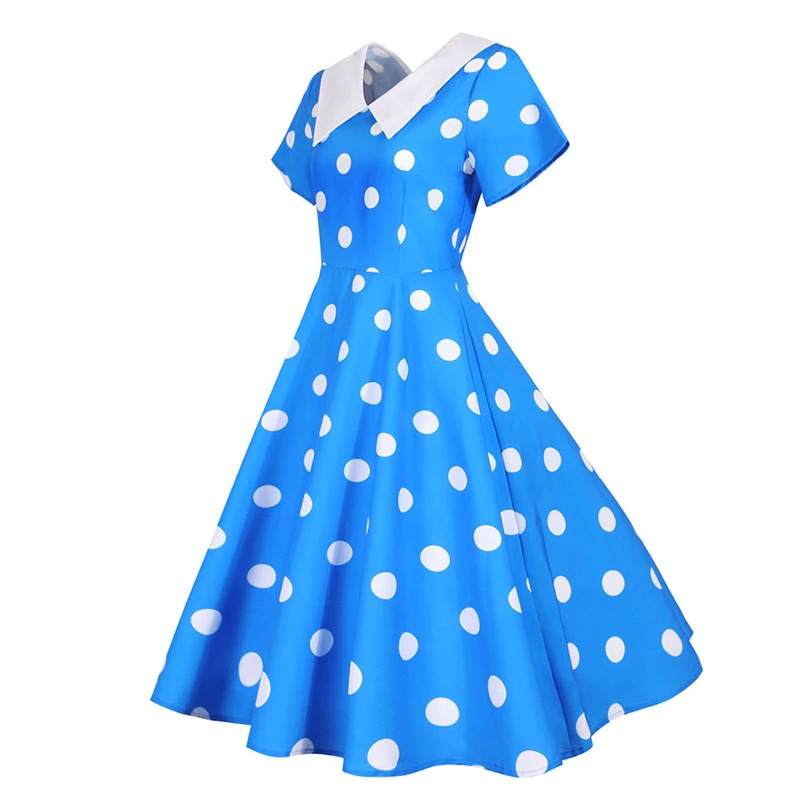 Luvik | Rockabilly Pin Up - Mekko - Sininen
