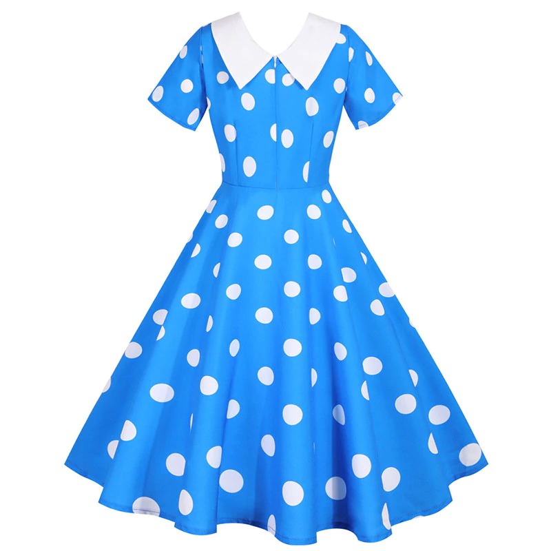 Luvik | Rockabilly Pin Up - Mekko - Sininen