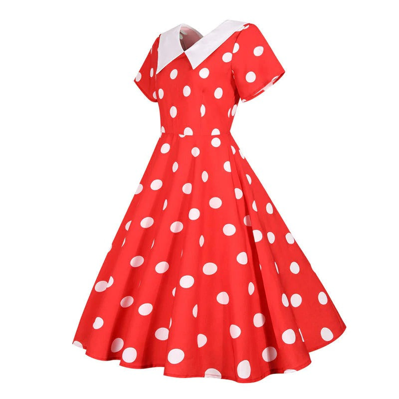 Luvik | Pin Up Rockabilly Mekko - Punainen