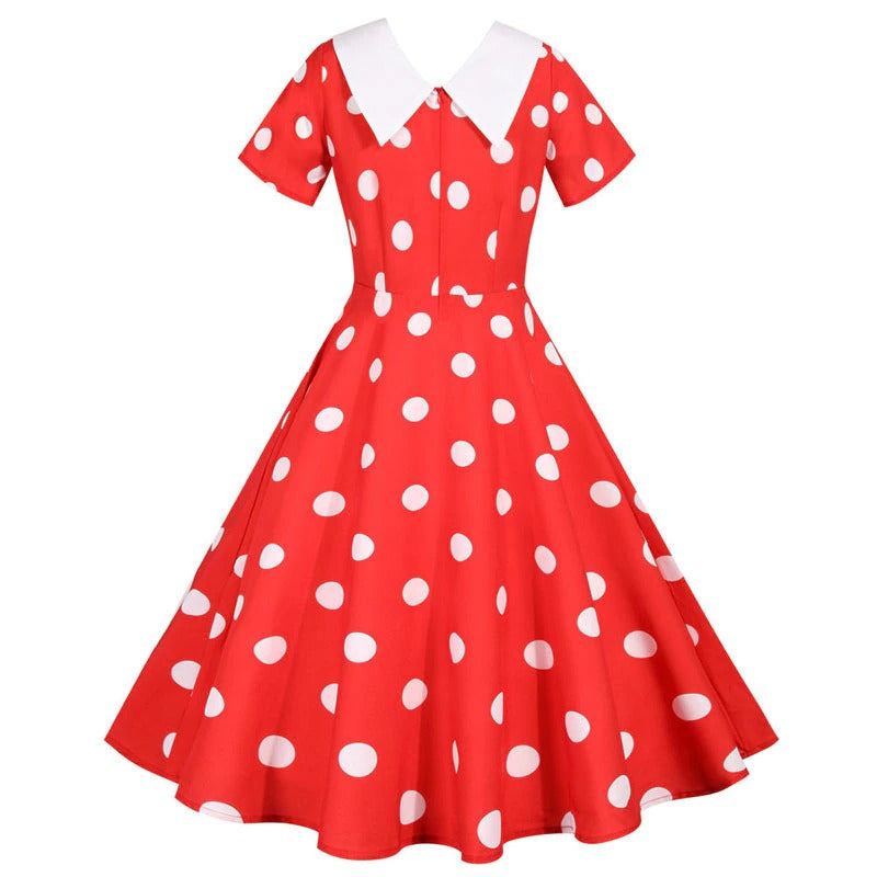 Luvik | Pin Up Rockabilly Mekko - Punainen