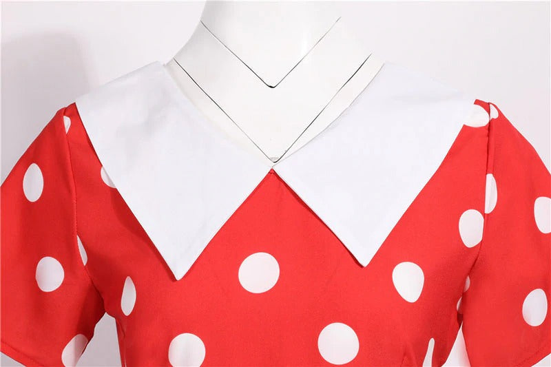 Luvik | Pin Up Rockabilly Mekko - Punainen