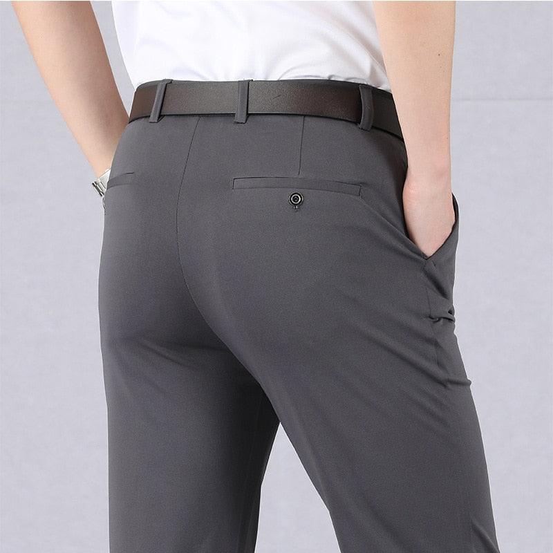 Luvik | Slim Fit Housut Elastisella Vyöllä Ja Taskuilla