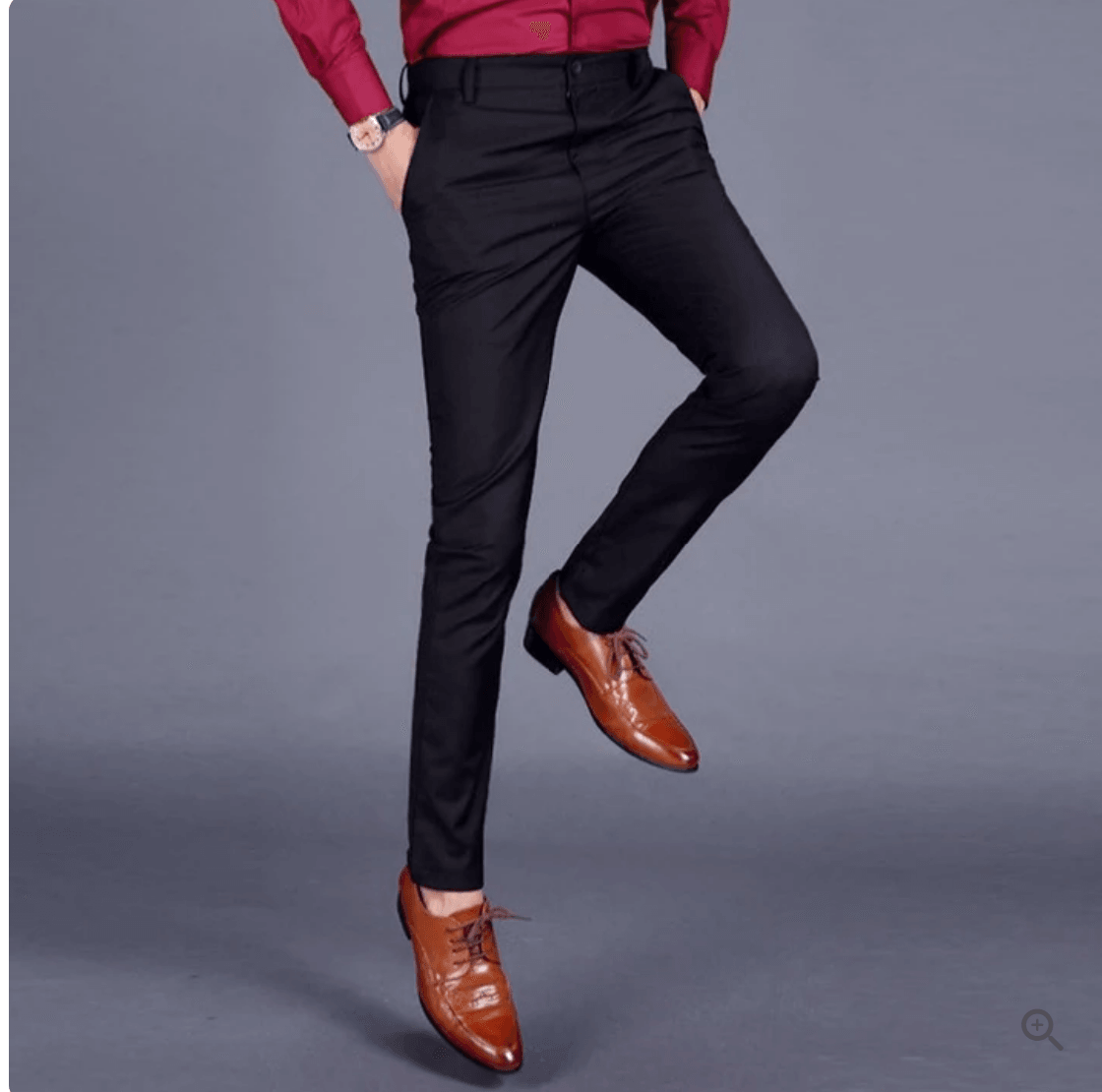 Luvik | Slim Fit Housut Elastisella Vyötäröllä