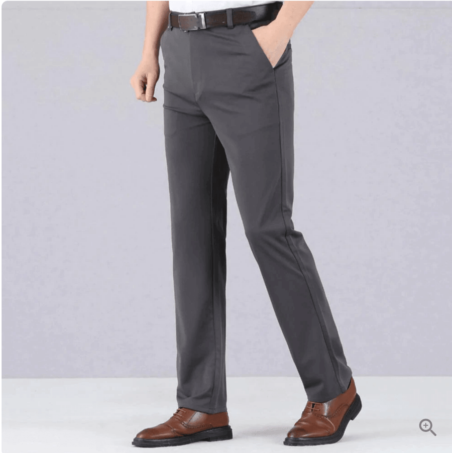 Luvik | Slim Fit Housut Elastisella Vyöllä Ja Taskuilla