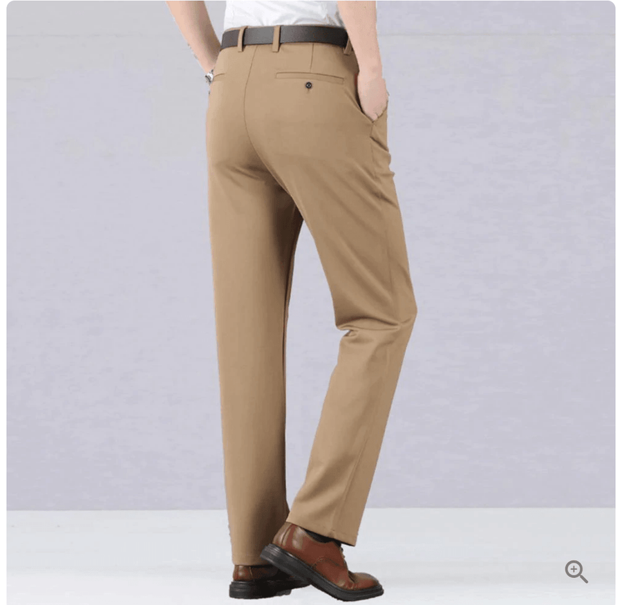 Luvik | Slim Fit Housut Elastisella Vyöllä Ja Taskuilla
