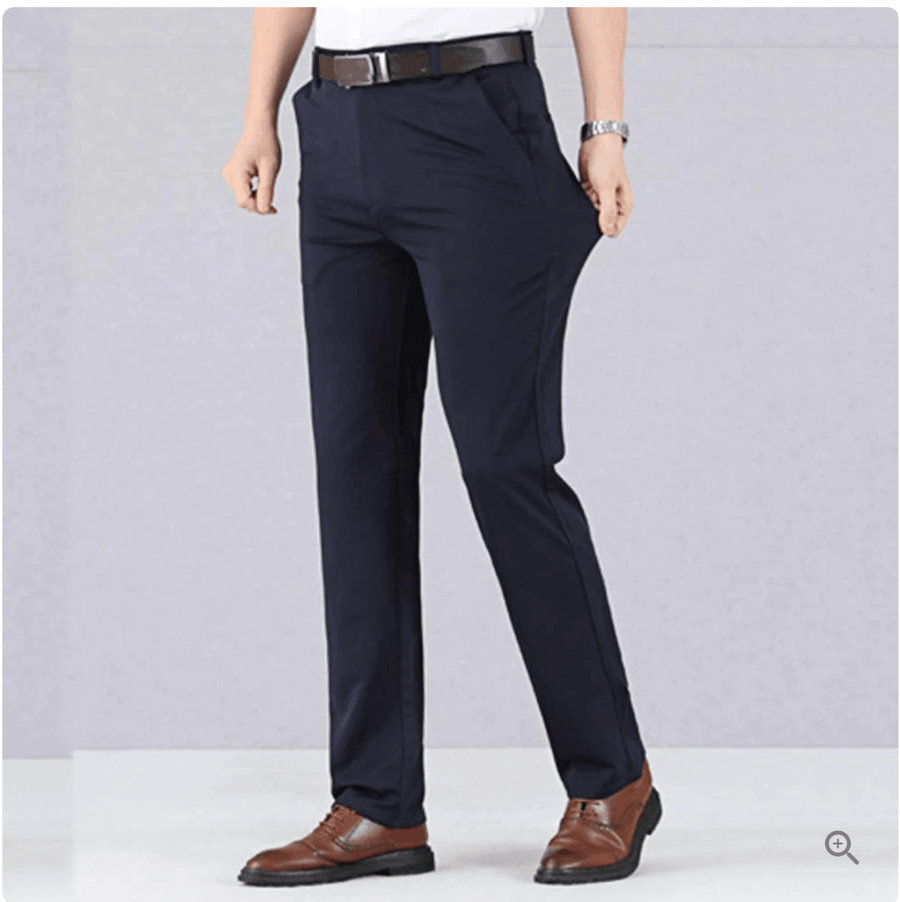 Luvik | Slim Fit Housut Elastisella Vyöllä Ja Taskuilla