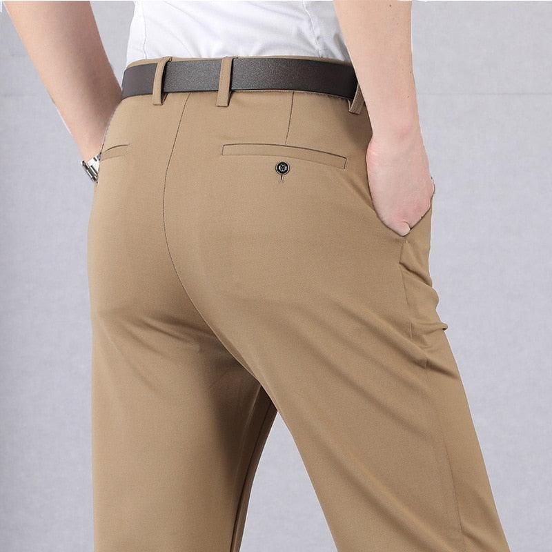Luvik | Slim Fit Housut Elastisella Vyöllä Ja Taskuilla