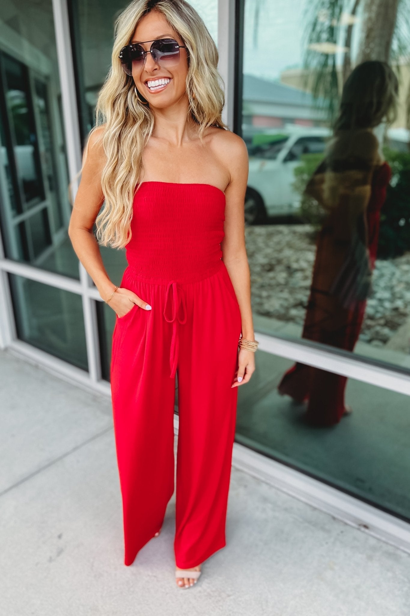 Luvik | Trendikäs Olkapää Jumpsuit