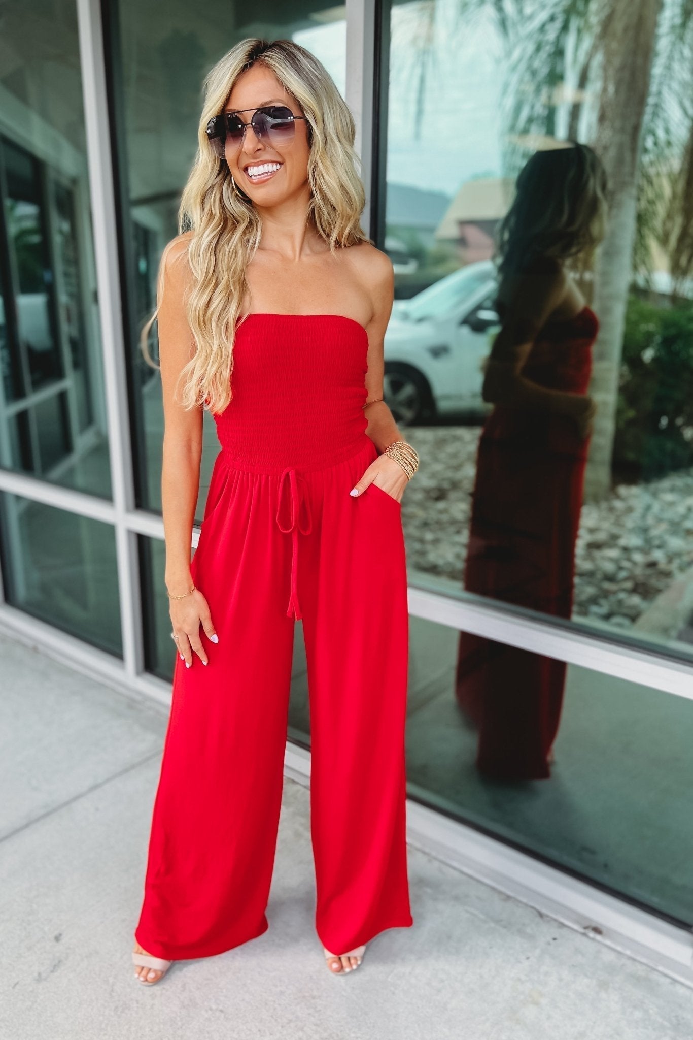 Luvik | Trendikäs Olkapää Jumpsuit
