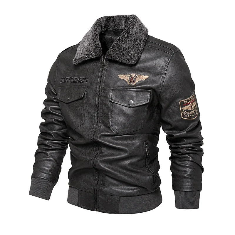 Luvik | Miesten rento lämmin Biker takki