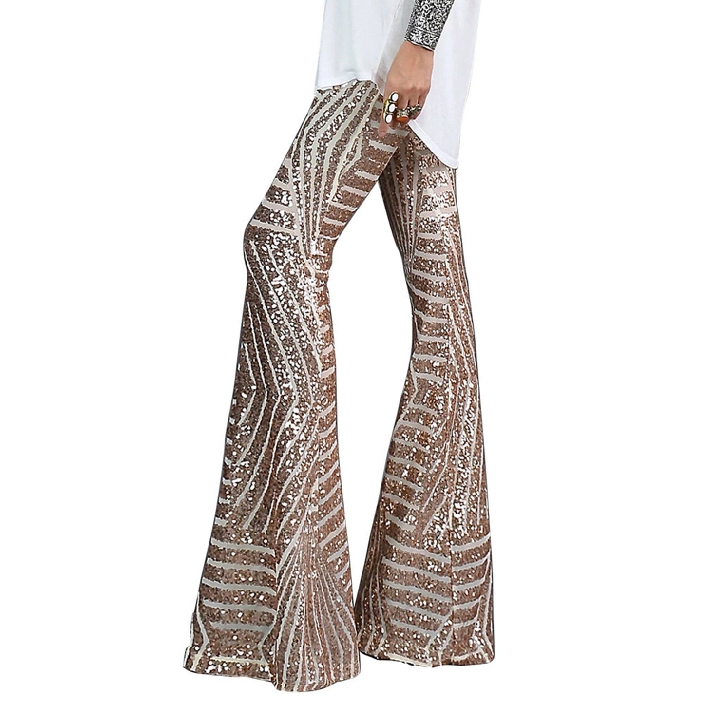 Luvik Loose Sequin Pants