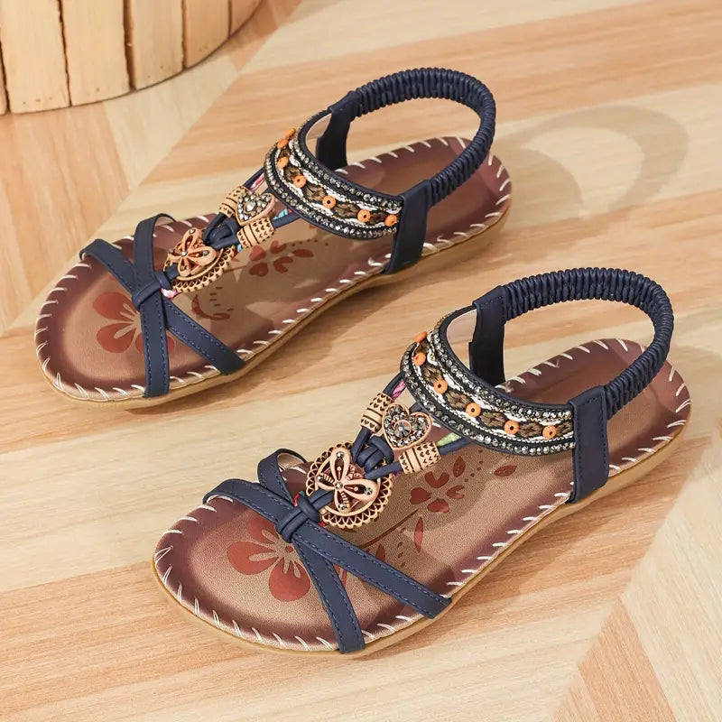 Luvik | Elegantti Ortopediset Sandalit Perhonen Kristallit
