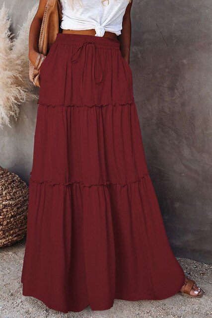 Luvik | High-waisted skirt in boho style