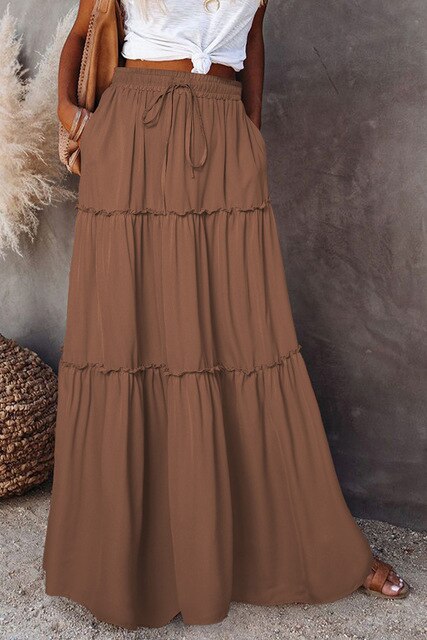 Luvik | High-waisted skirt in boho style