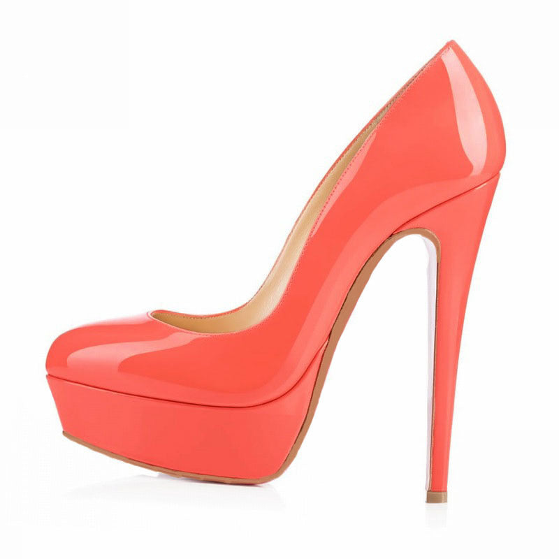 Luvik | Runde Zehen Pumps Mit Hohem Absatz