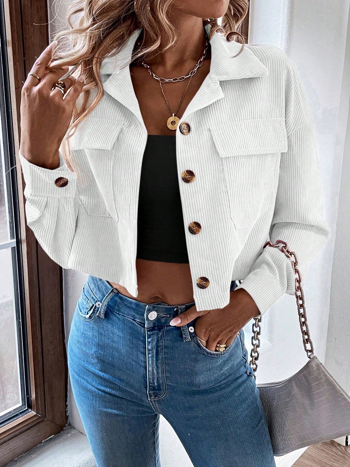 Luvik | Olka Crop Cord jacket
