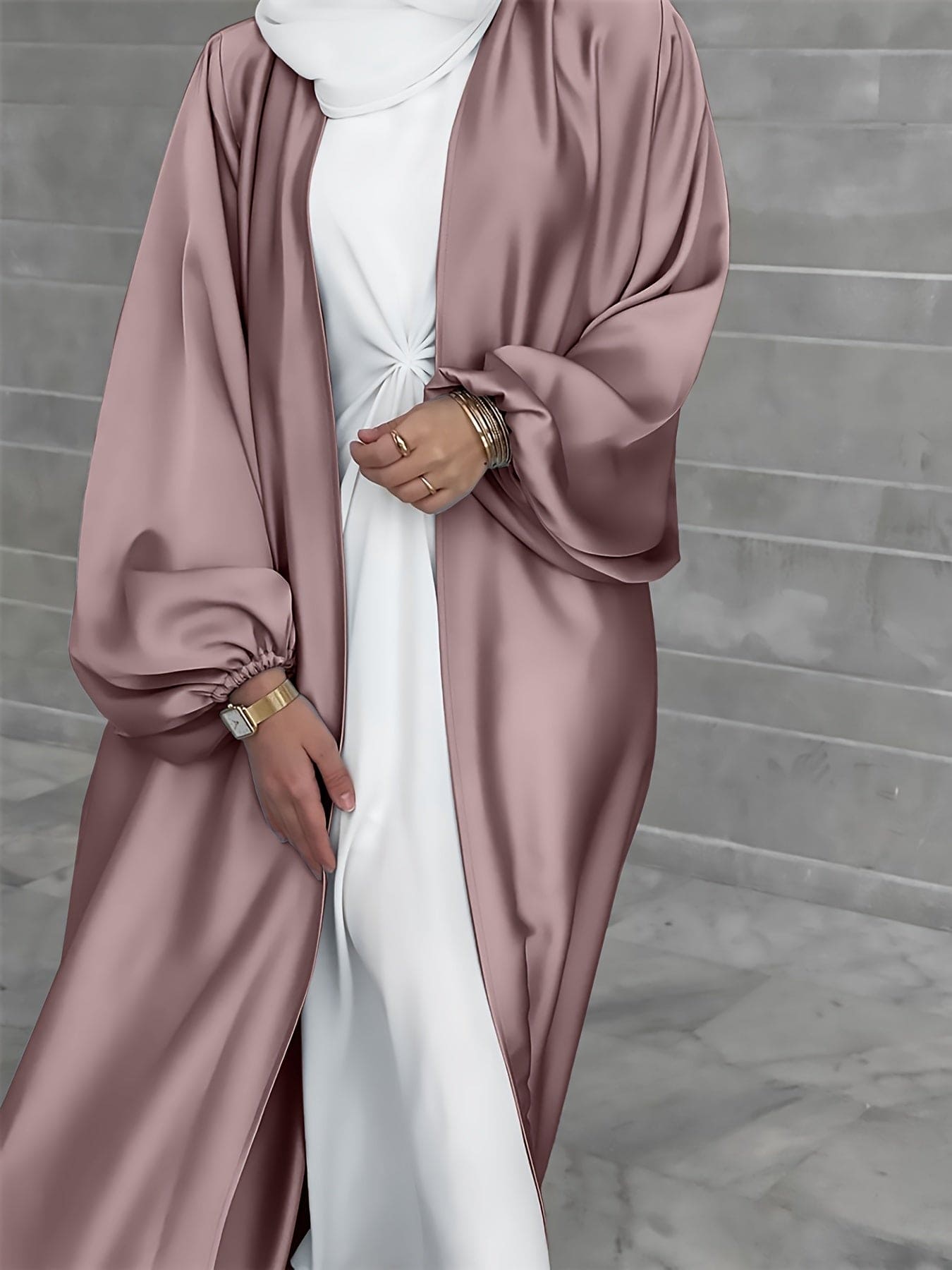 Luvik | Tyylikäs Abaya Mekko Vyöllä