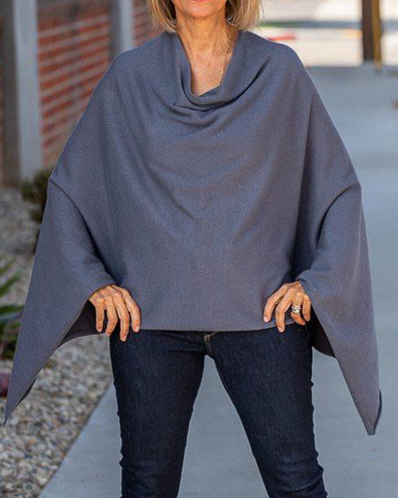 Luvik | Fuksia värinen Poncho