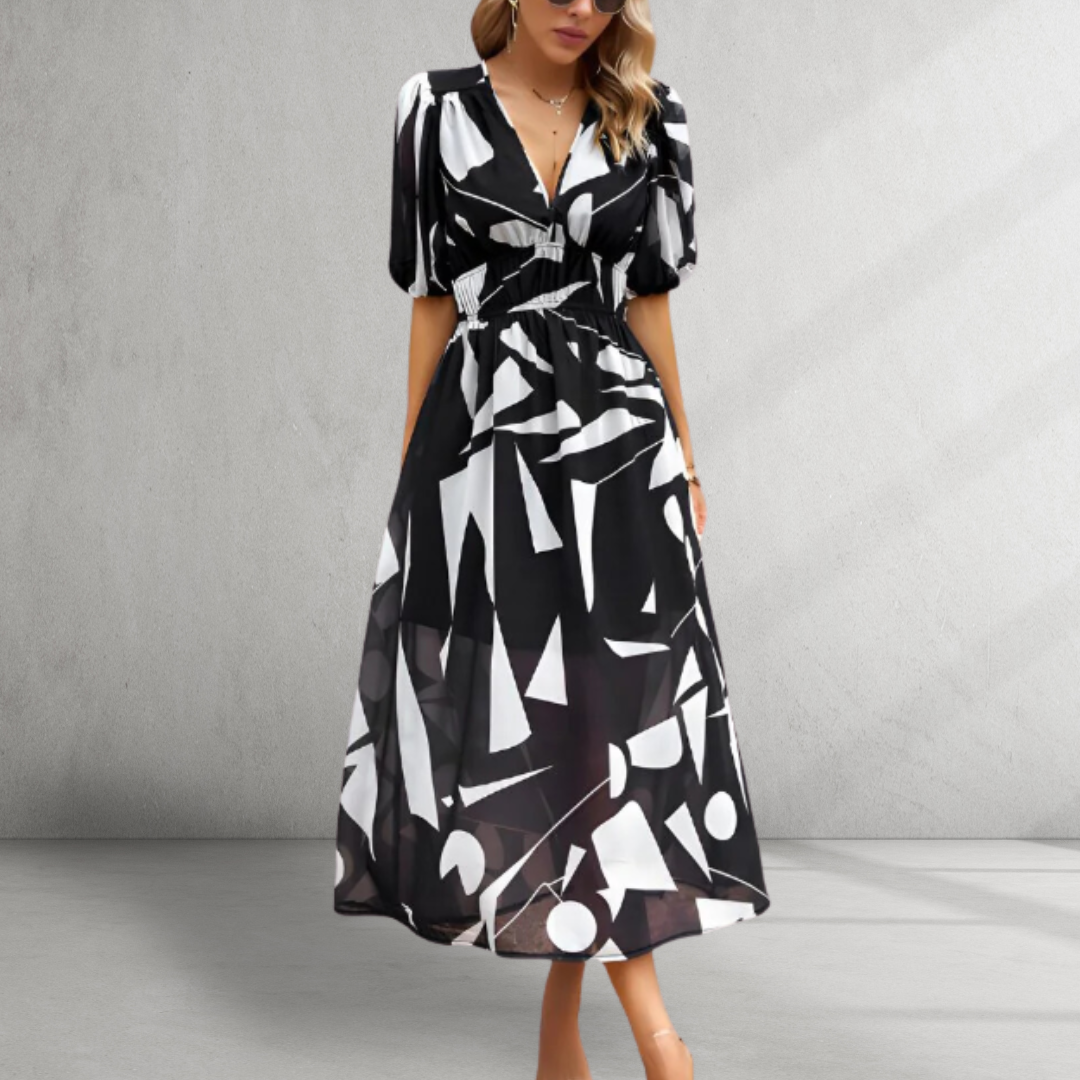 Luvik | Viehättävä puuvillamidikleid