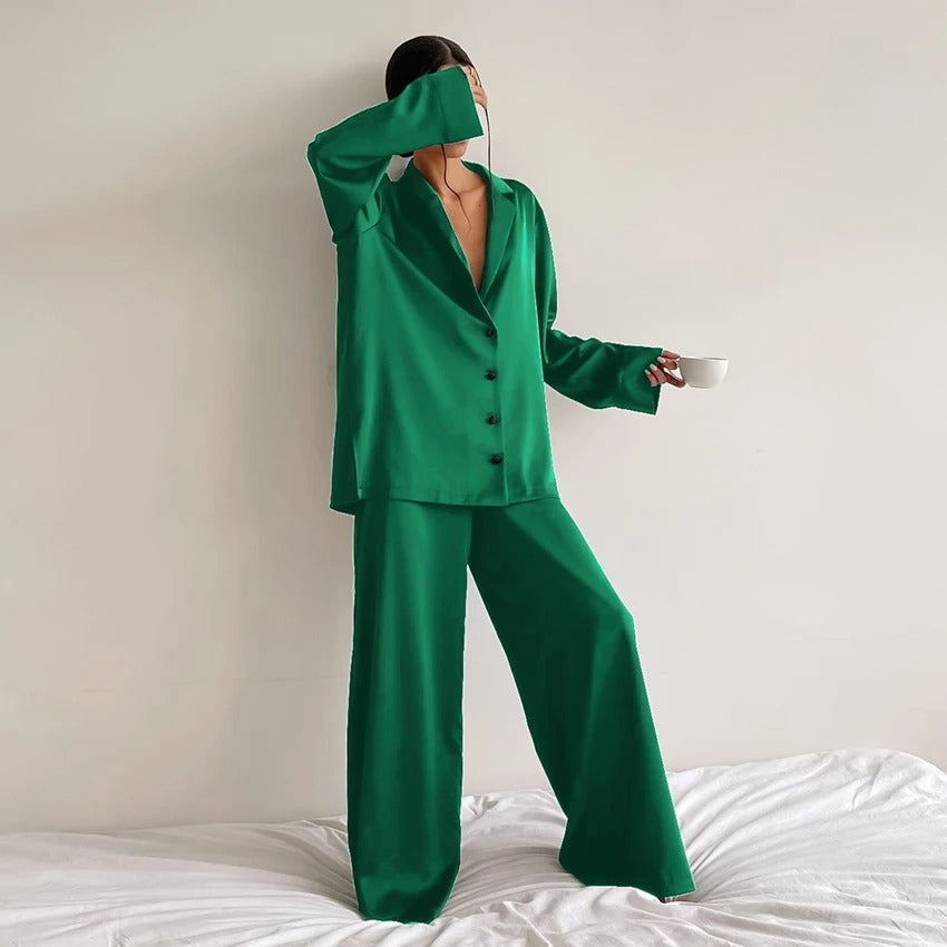 Luvik | Eleganz Ylipitkä Pyjama Setti Belen